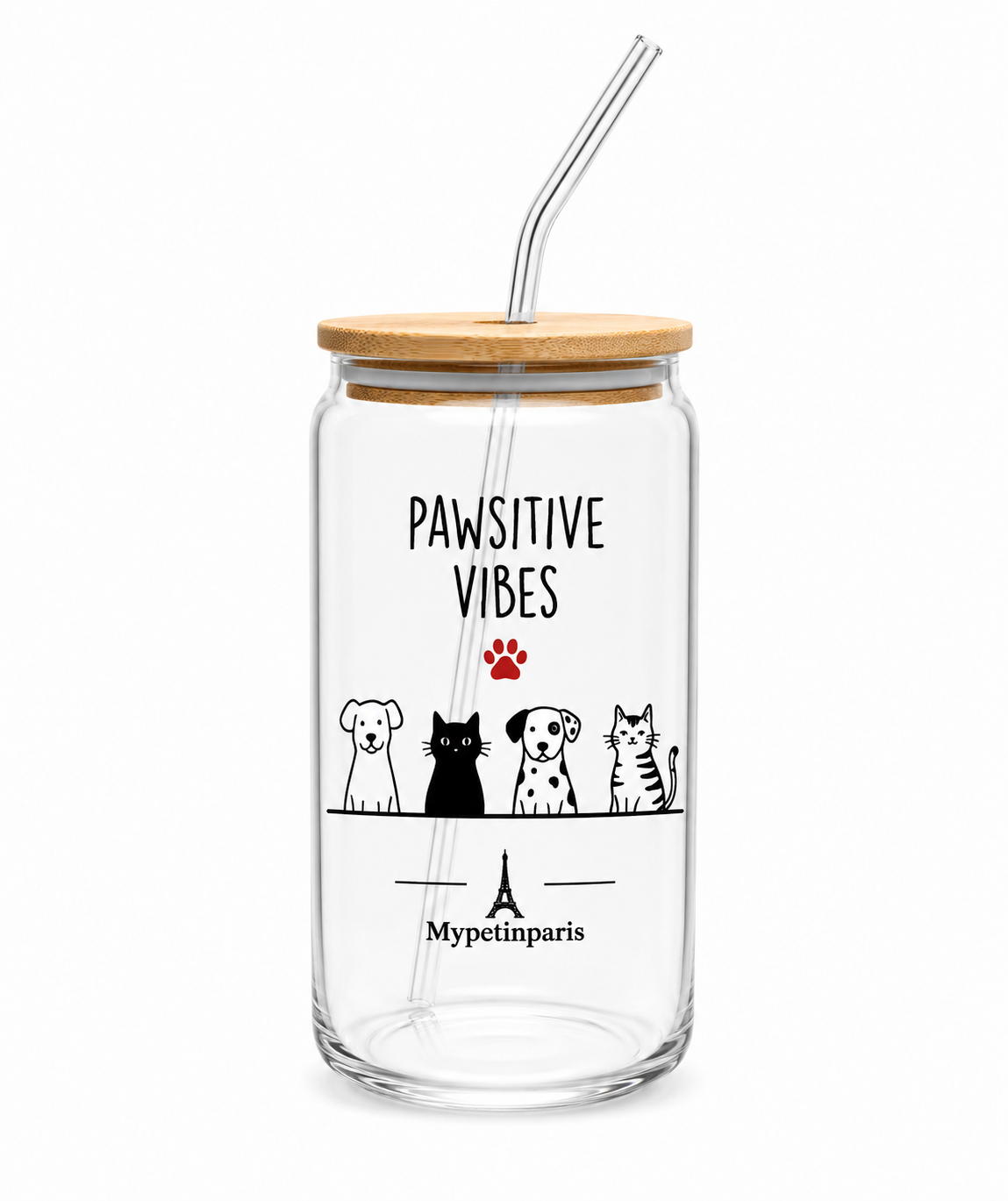 From Paris, With Paws – Soda Can Glass