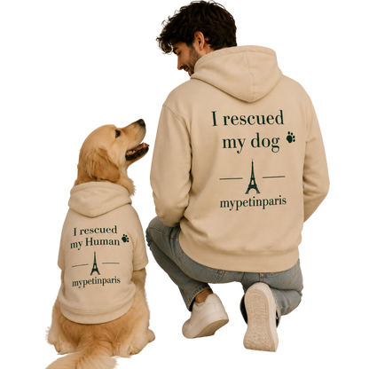 Matching Dog & Owner Hoodie Combo - Parisian Pet Lifestyle