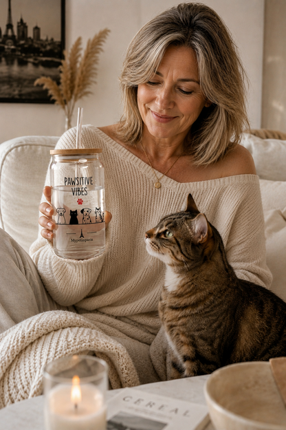 From Paris, With Paws – Soda Can Glass