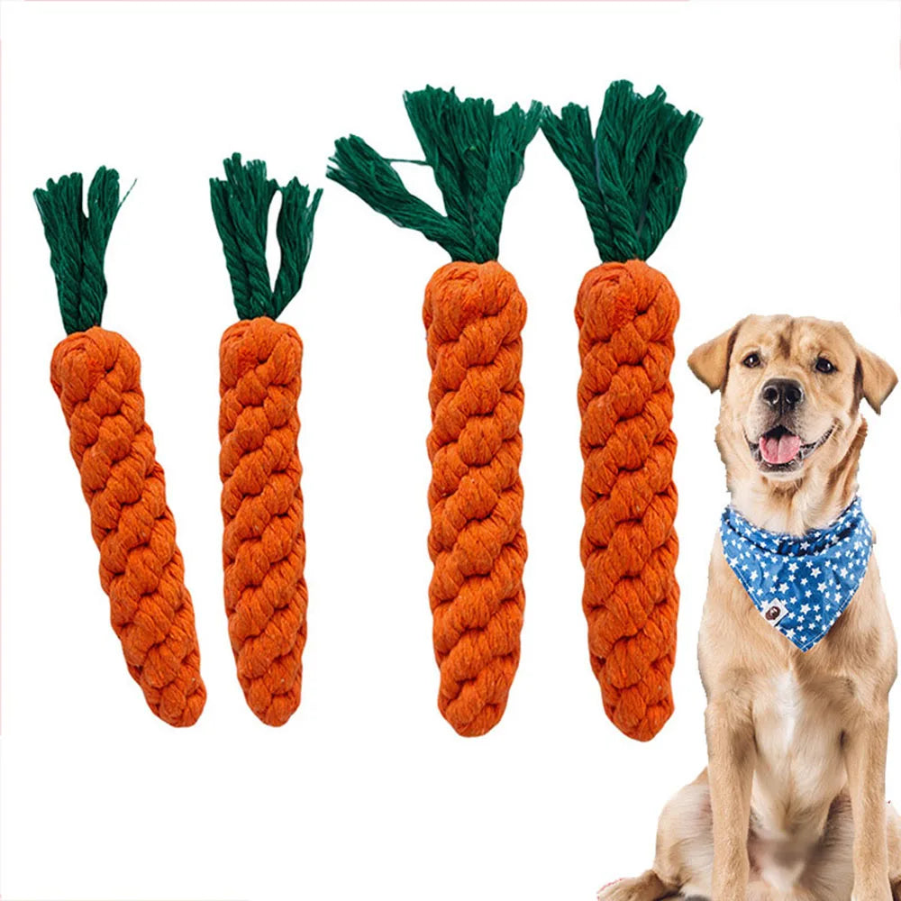 Carrot Rope Chew Toy for Dogs