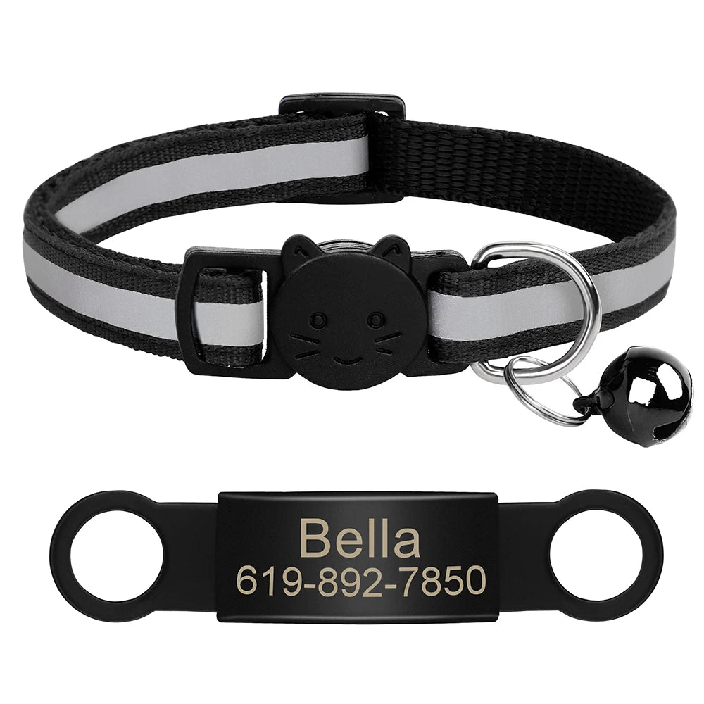 Personalized Reflective Cat ID Collar