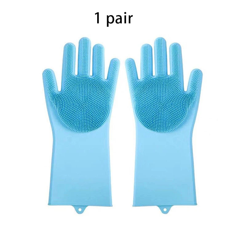 Silicone Pet Grooming & Bath Gloves (2 PCS)