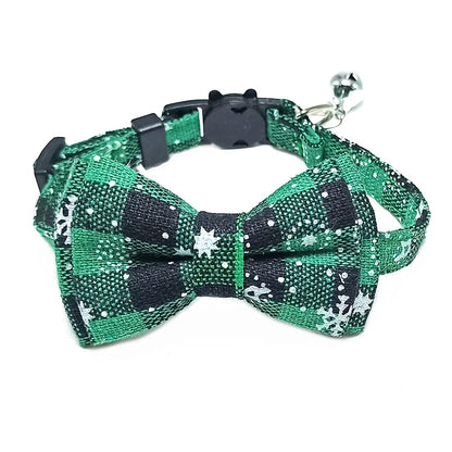 Plaid Cat Collar with Bow & Bell