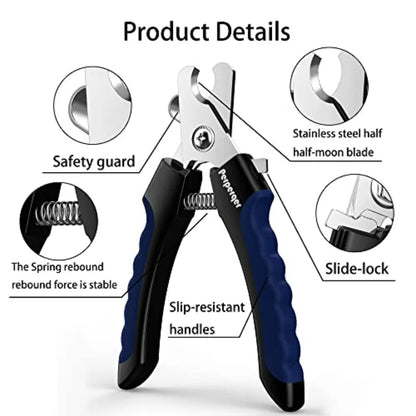 Professional Pet Nail Clippers with Safety Guard