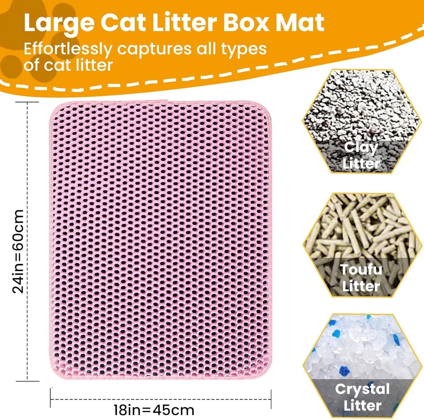 Double-Layer Cat Litter Mat