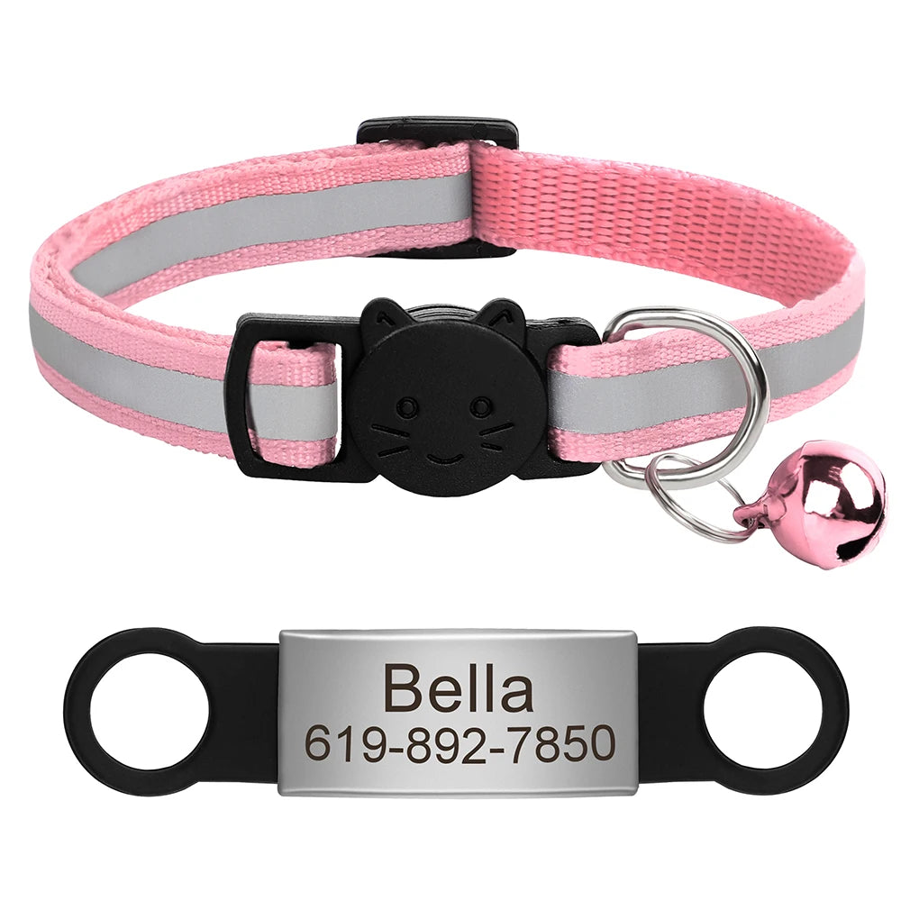 Personalized Reflective Cat ID Collar