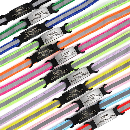 Personalized Reflective Cat ID Collar