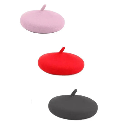 Pet Beret Hat: Cute Cat Headwear French Artist Beanie For Pets