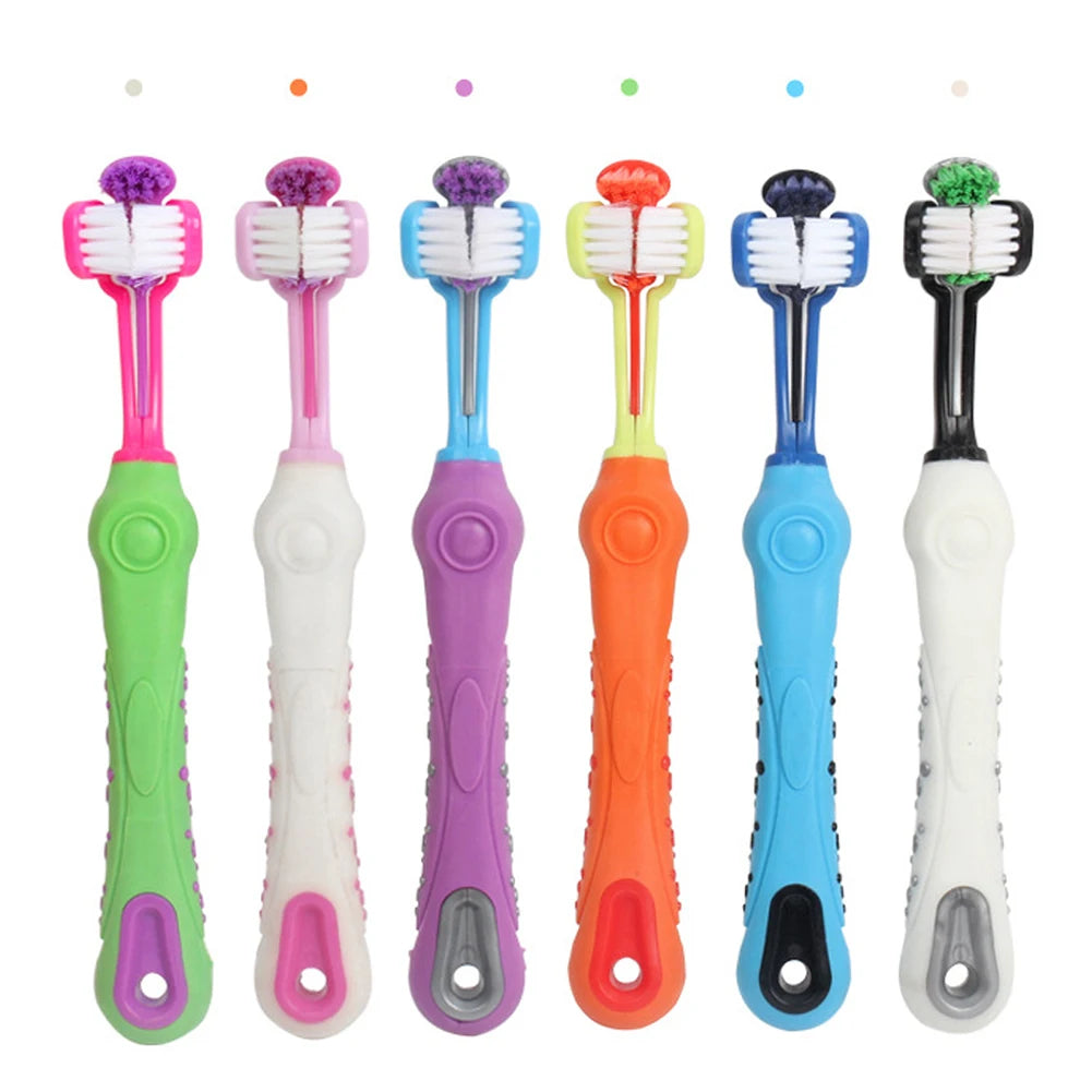 Three Sided Pet Toothbrush