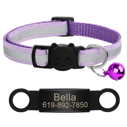 Personalized Reflective Cat ID Collar