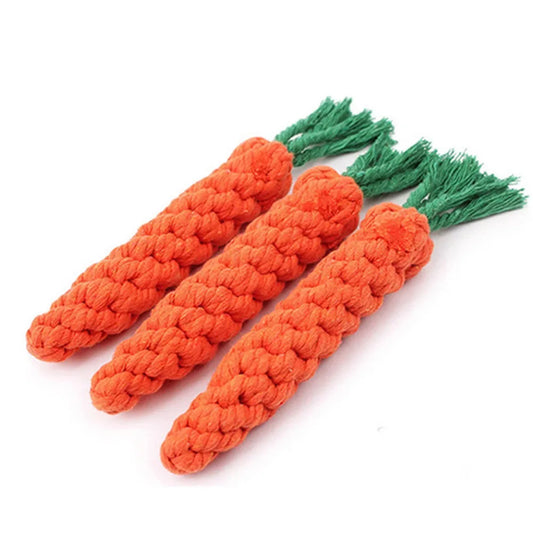 Carrot Rope Chew Toy for Dogs