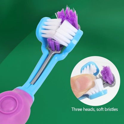 Three Sided Pet Toothbrush