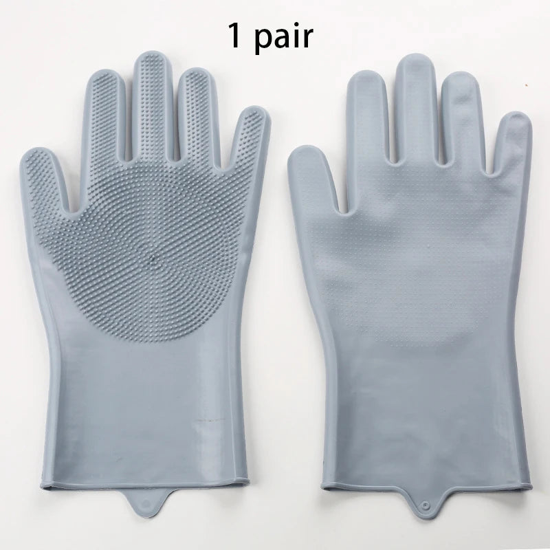 Silicone Pet Grooming & Bath Gloves (2 PCS)