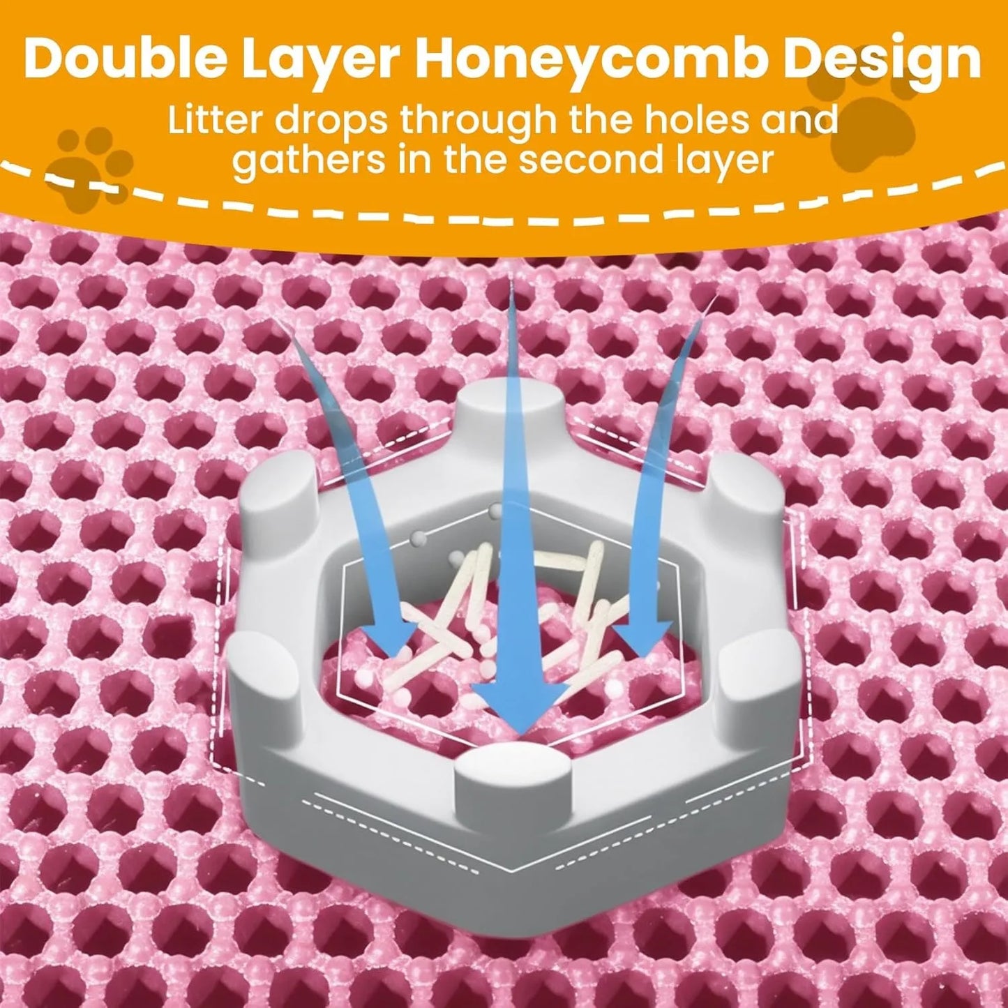 Double-Layer Cat Litter Mat