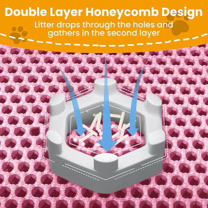 Double-Layer Cat Litter Mat