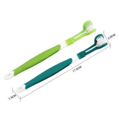 Three Sided Pet Toothbrush