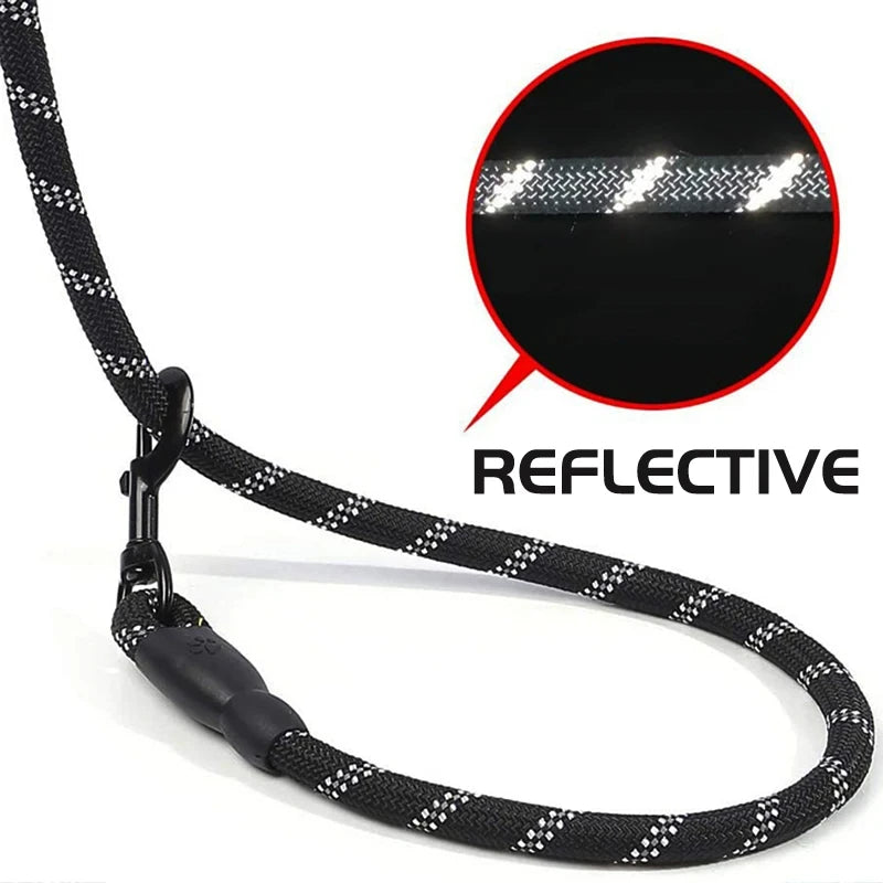 Pet dog leash with a comfortable soft