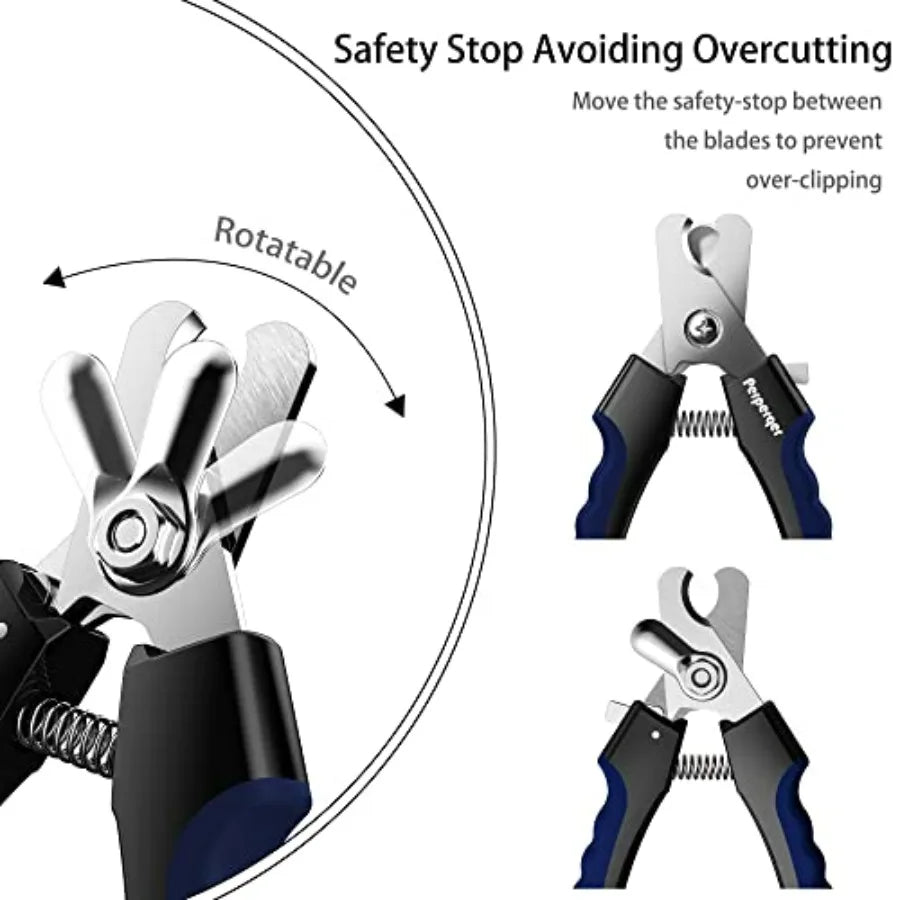 Professional Pet Nail Clippers with Safety Guard