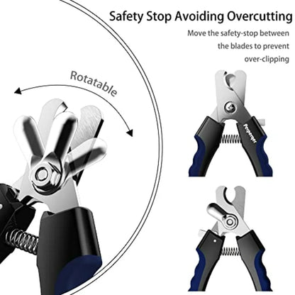 Professional Pet Nail Clippers with Safety Guard