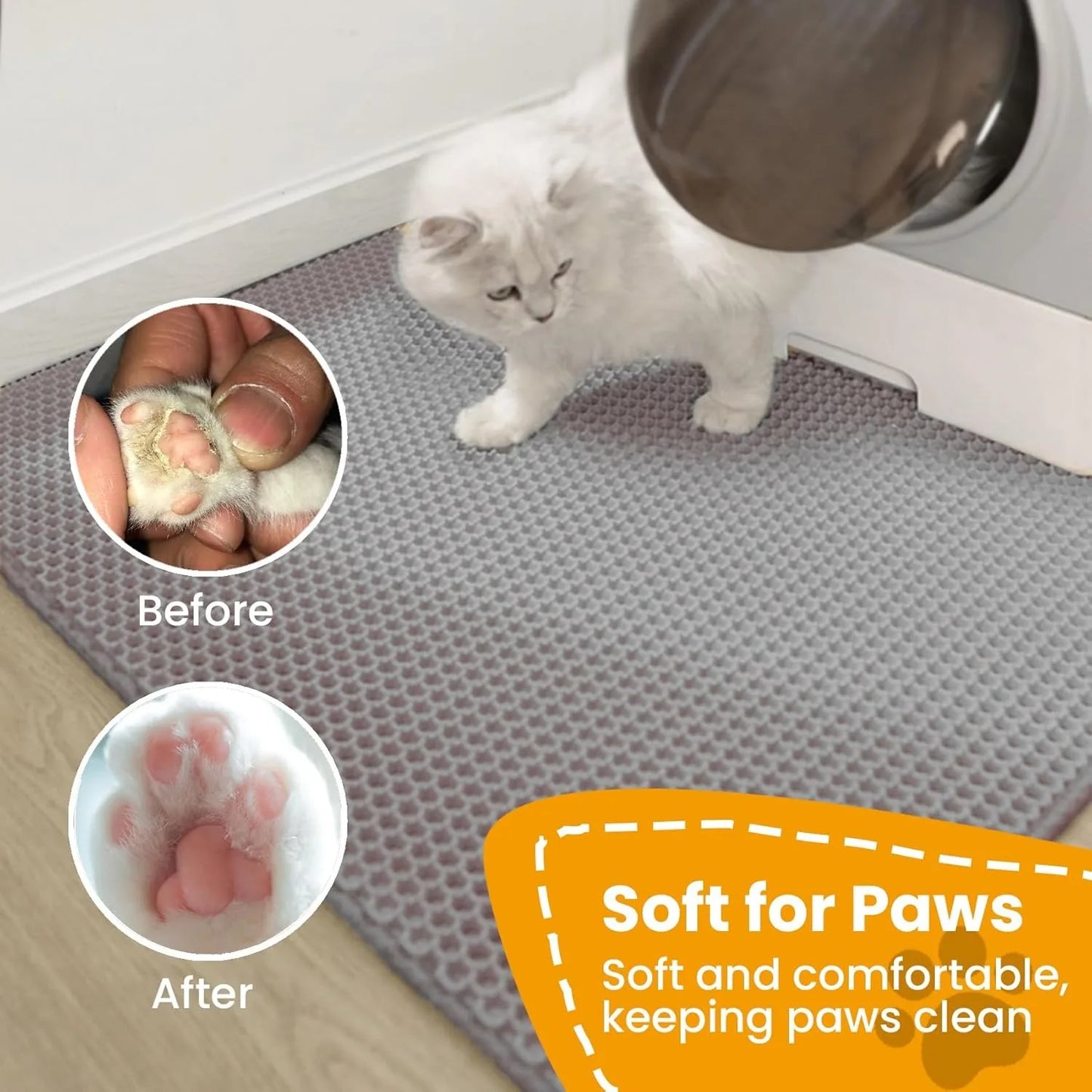 Double-Layer Cat Litter Mat
