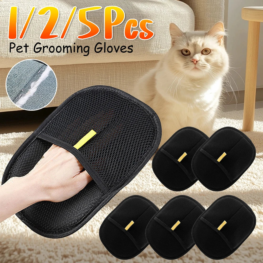 Double-Sided Pet Hair Remover Gloves
