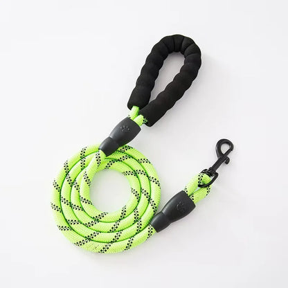 Pet dog leash with a comfortable soft