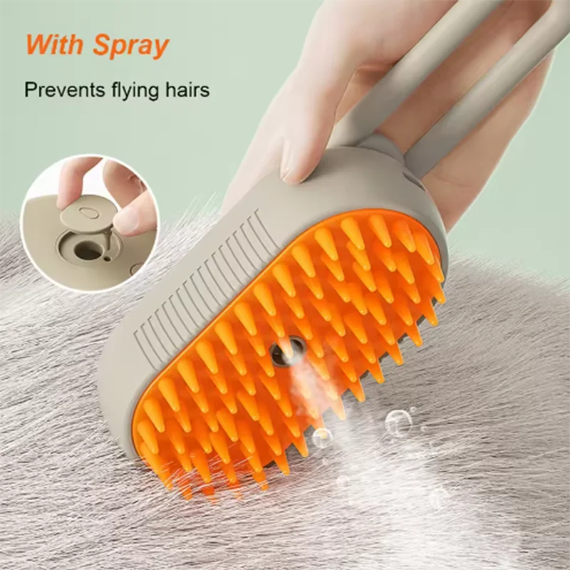 Steam Spray Massage Grooming Brush