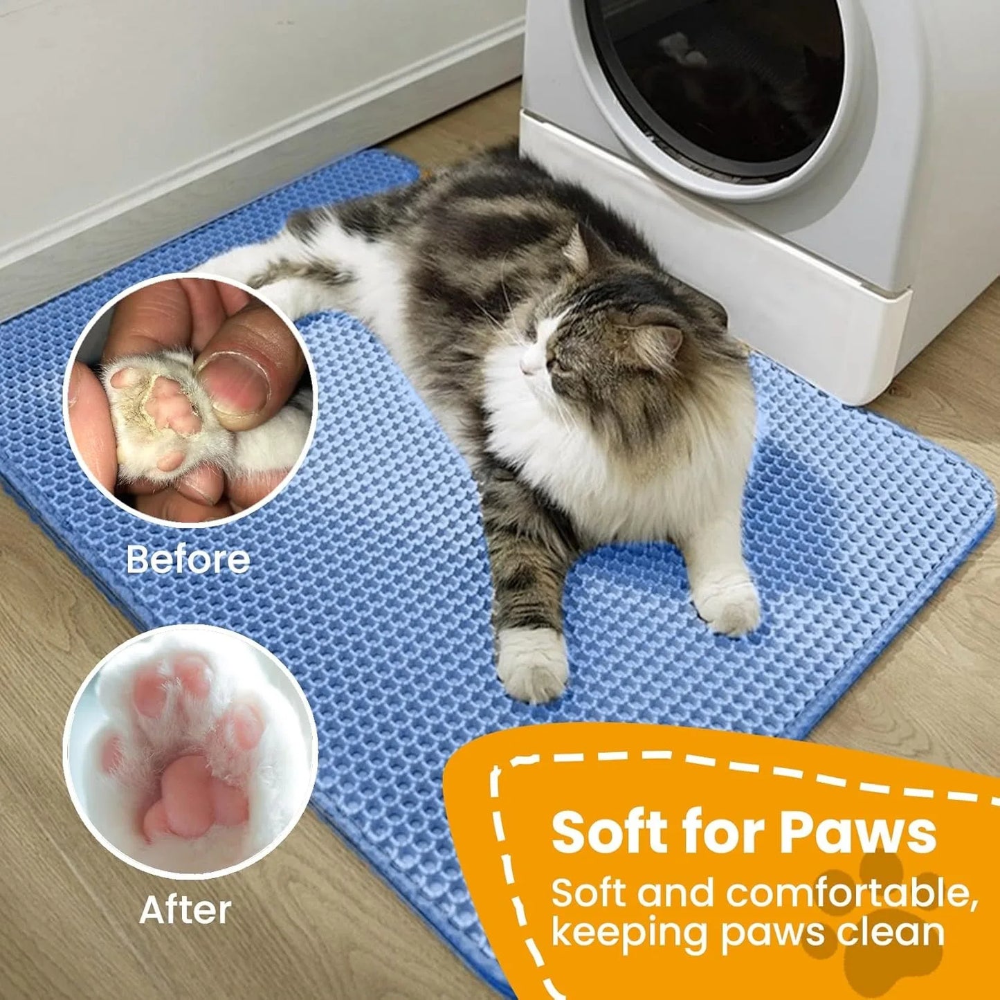 Double-Layer Cat Litter Mat