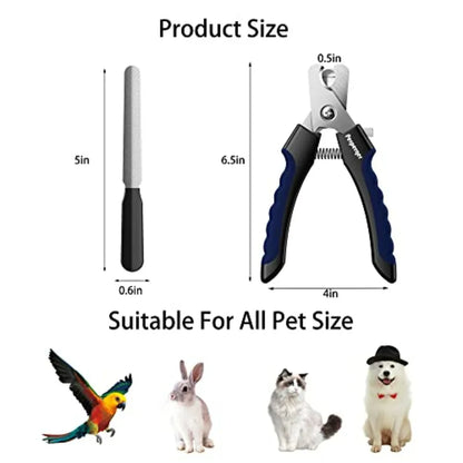 Professional Pet Nail Clippers with Safety Guard