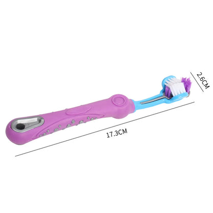 Three Sided Pet Toothbrush